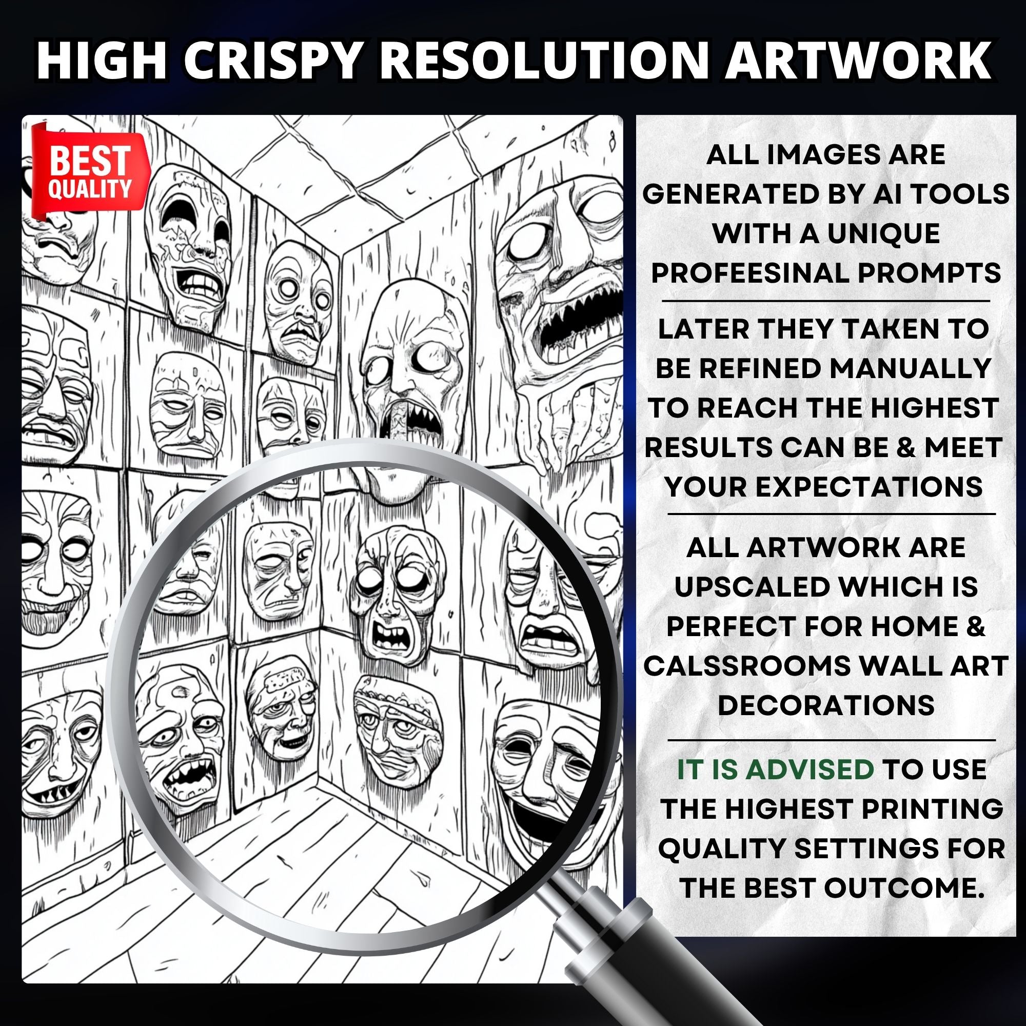 Mesuem Trapped Coloring Book Pages