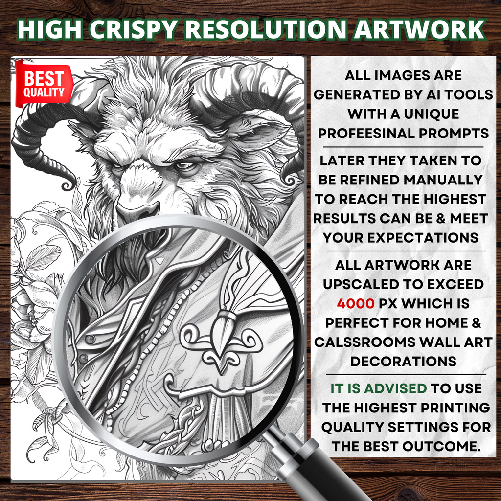 Beast Hunters' Realm Coloring Pages