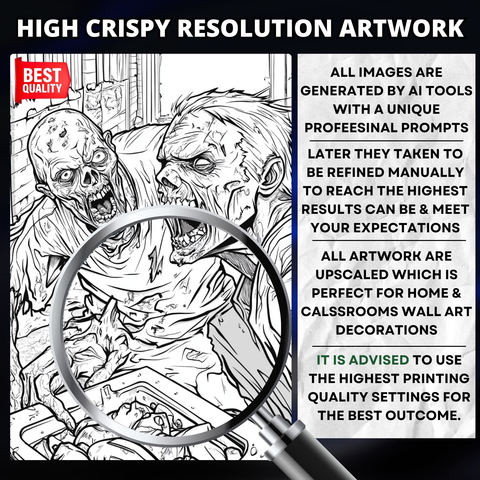 Zombies Unleaashed Coloring Book Pages