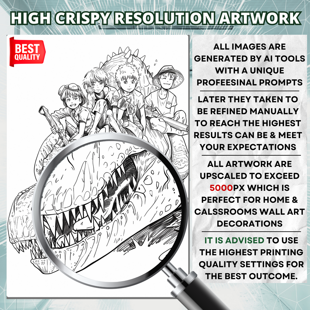 Anime Adventures' Guys Coloring Pages