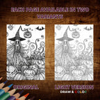 Wicked Witches Coloring Book Pages