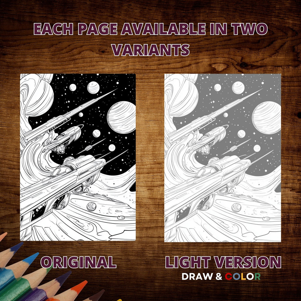 Universe Space Tour Coloring Pages