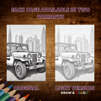 Classic Cars In Cities Coloring Pages