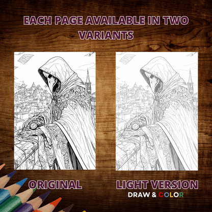 Coloriages gothiques antiques