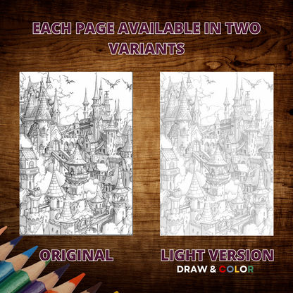 Old City Monsters Coloring Pages Collection