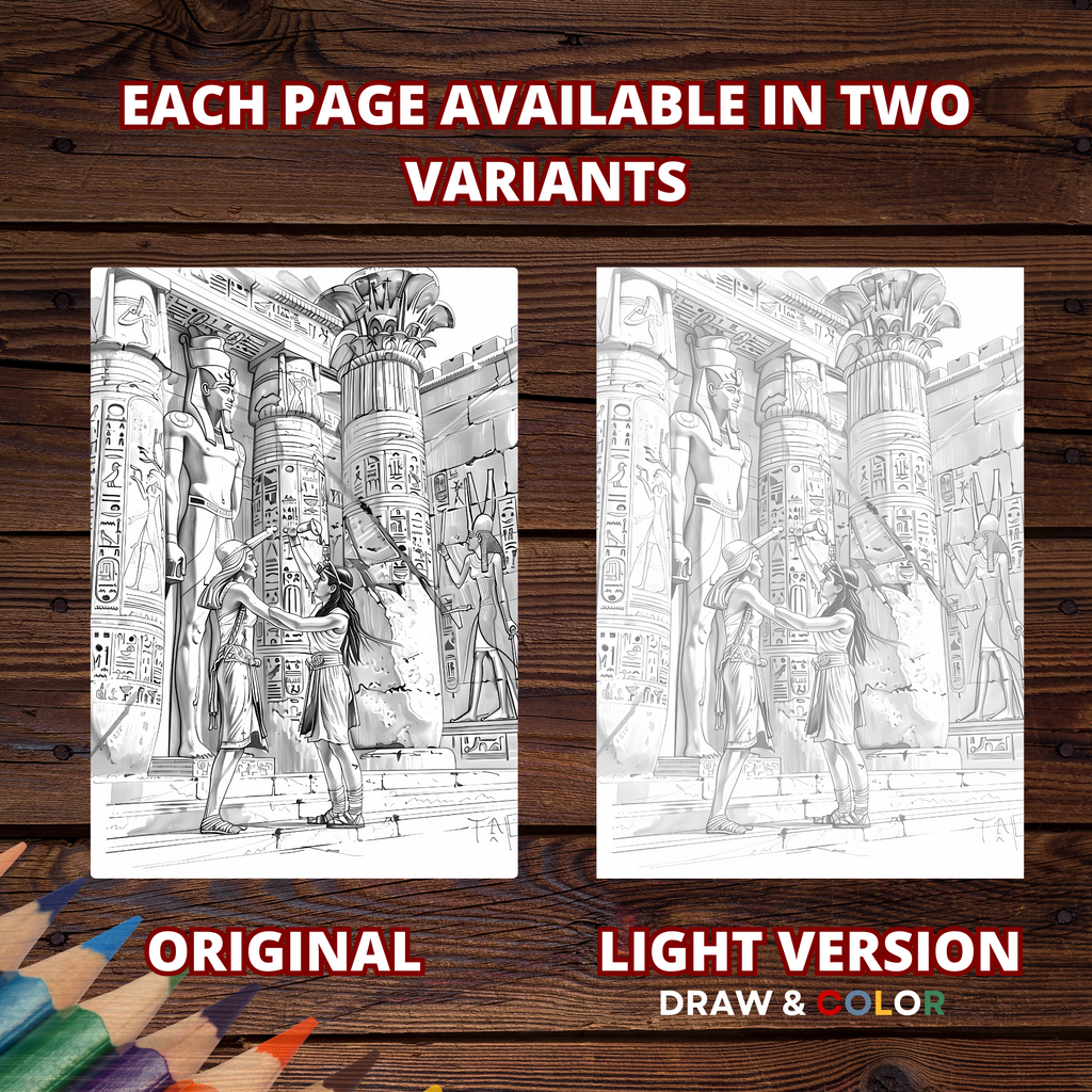 Ancient Egyptian Stories Coloring Pages