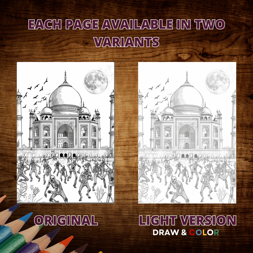 City Of Zombies Coloring Pages