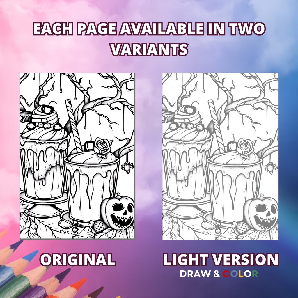 Spooky Delicious Food Coloring Pages