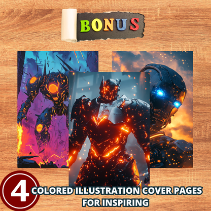 Futuristic Roboverse Coloring Pages