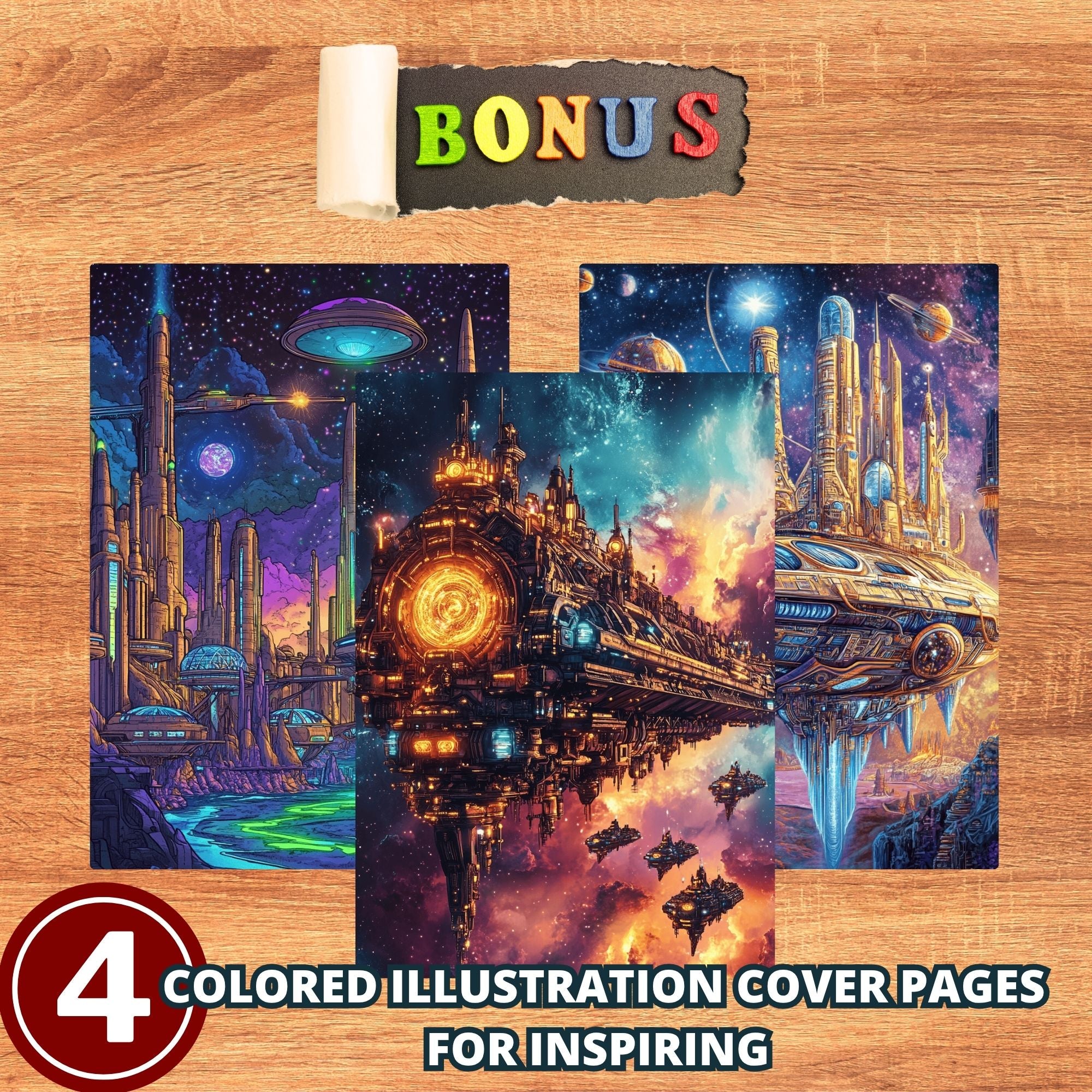 Voyagers of the Cosmos Coloring Pages