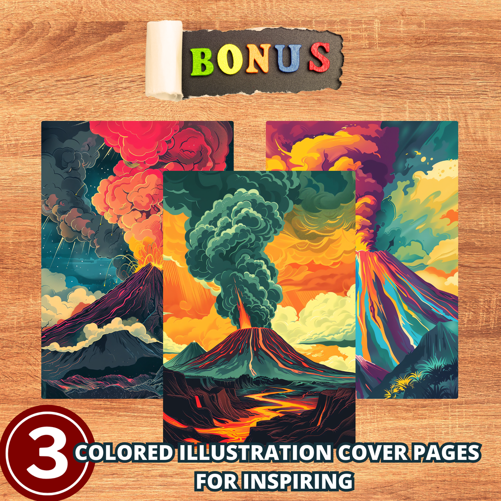 The Great Mountains' Volcanoes Coloring Pages