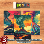 The Great Mountains' Volcanoes Coloring Pages