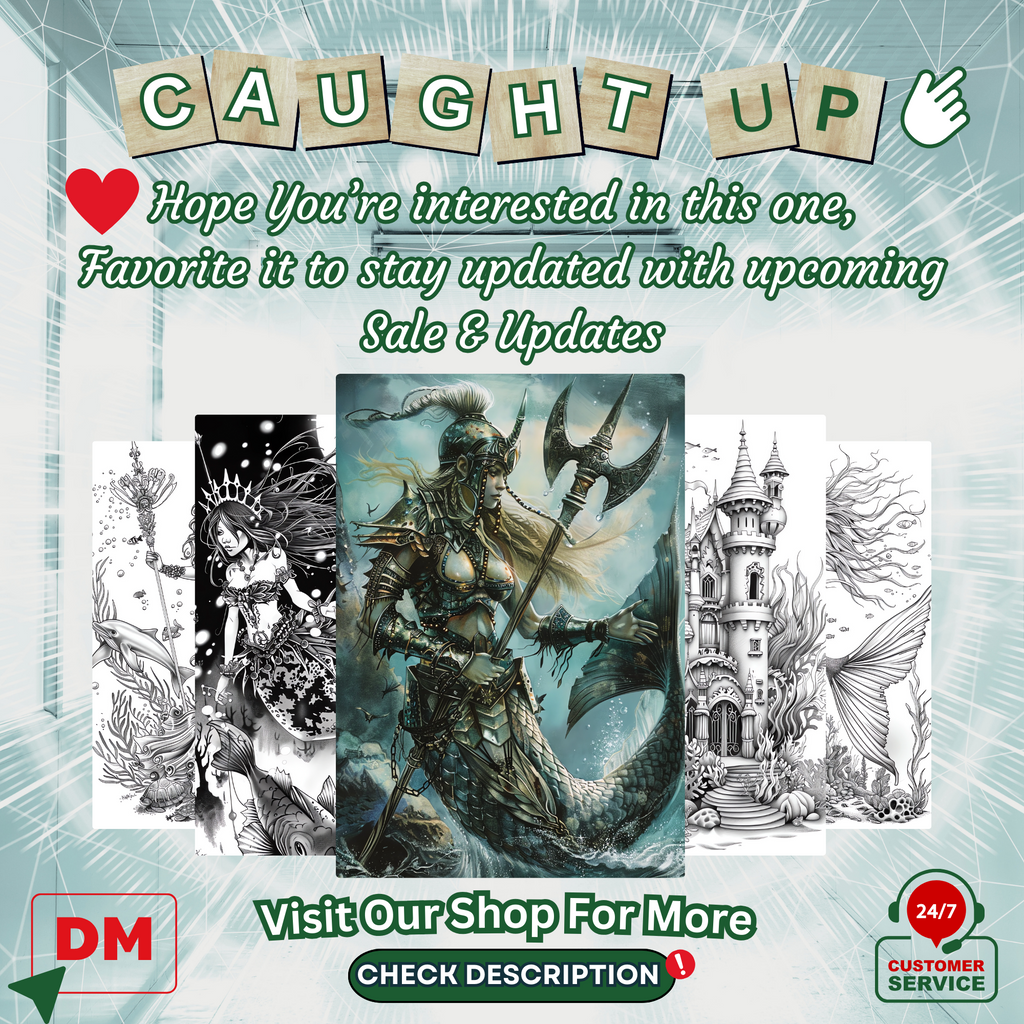 Wild Mermaids Coloring Pages