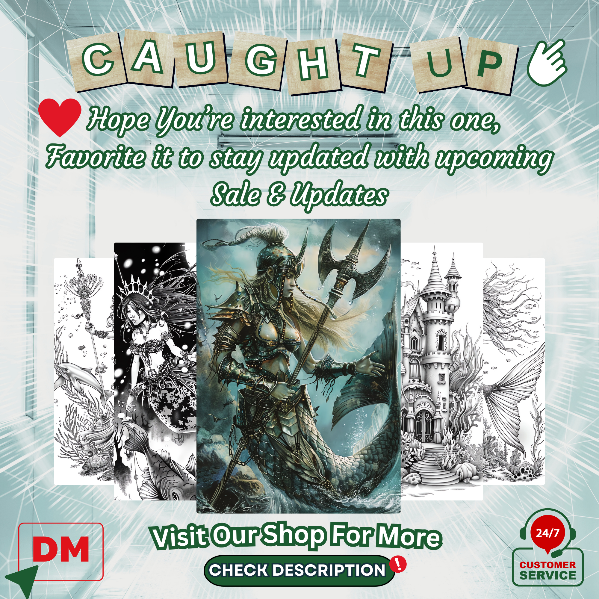 Wild Mermaids Coloring Pages