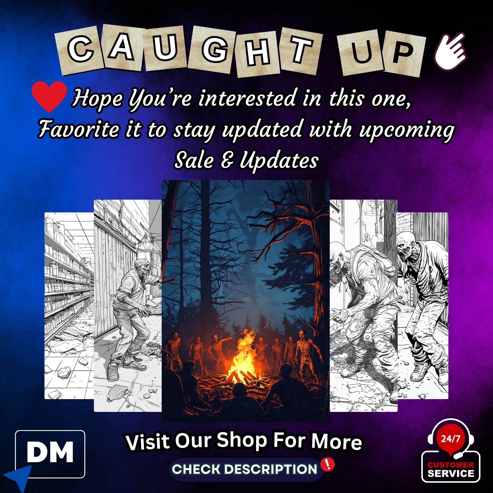 Zombies Unleaashed Coloring Book Pages