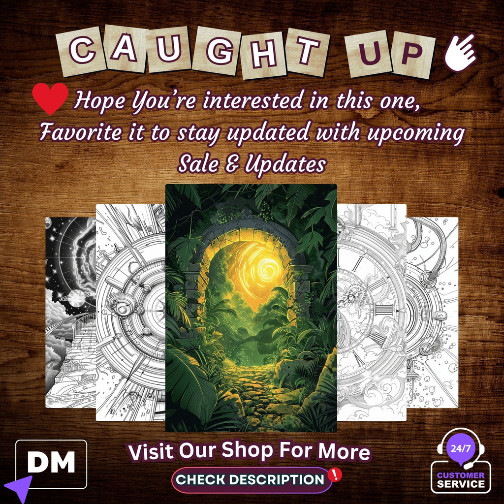 Time Travel Portals Coloring Pages