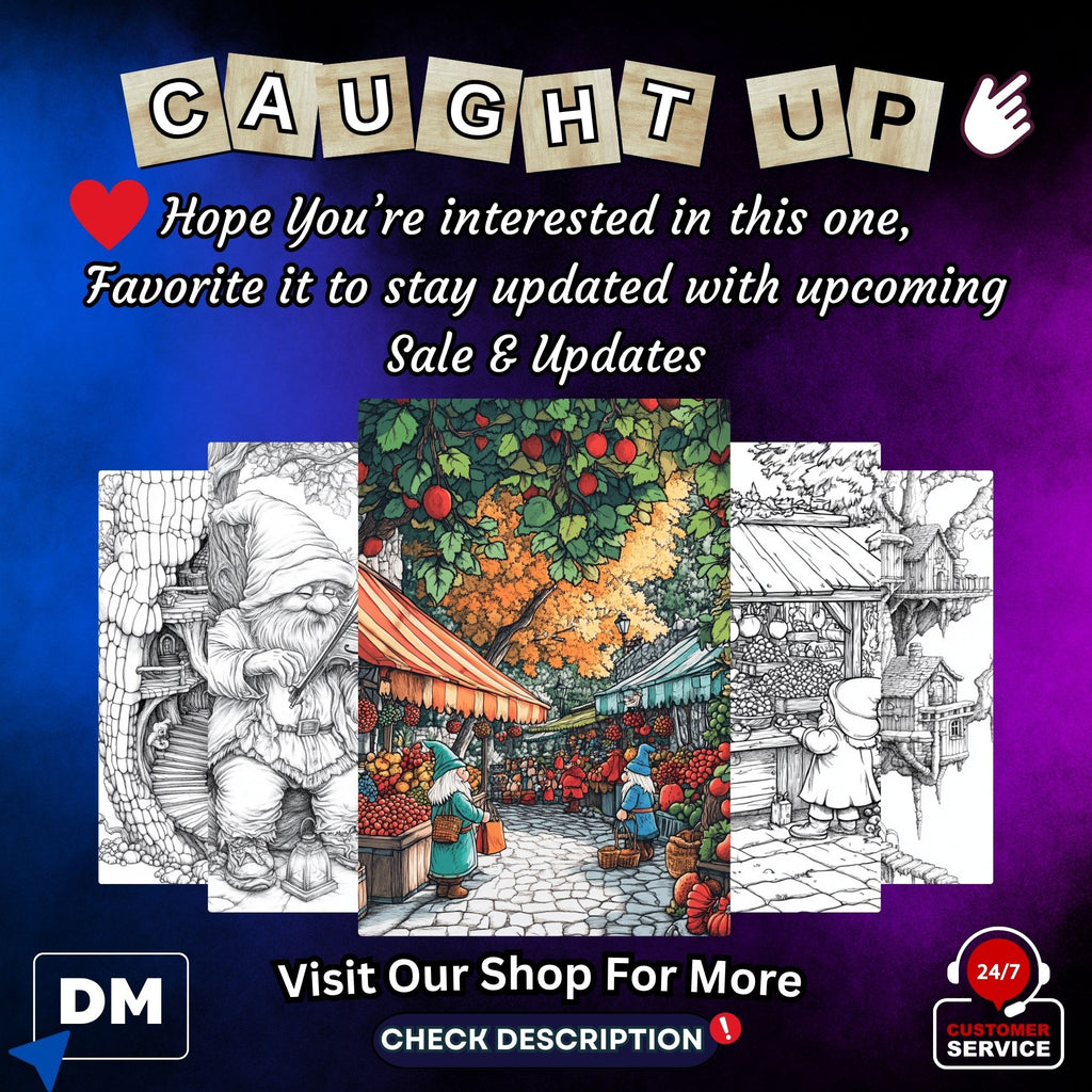 Little Footsteps (Gnomes) Coloring Book Pages