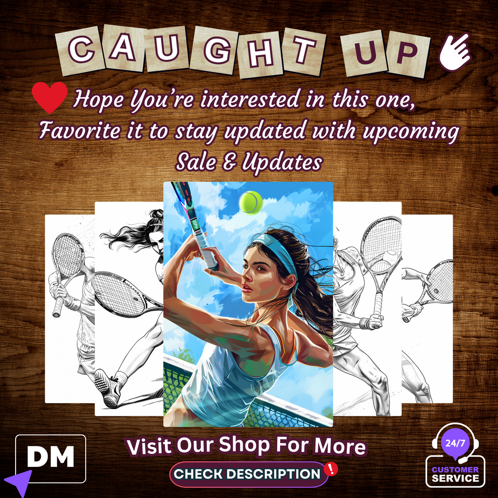 Tennis Girlie Coloring Pages