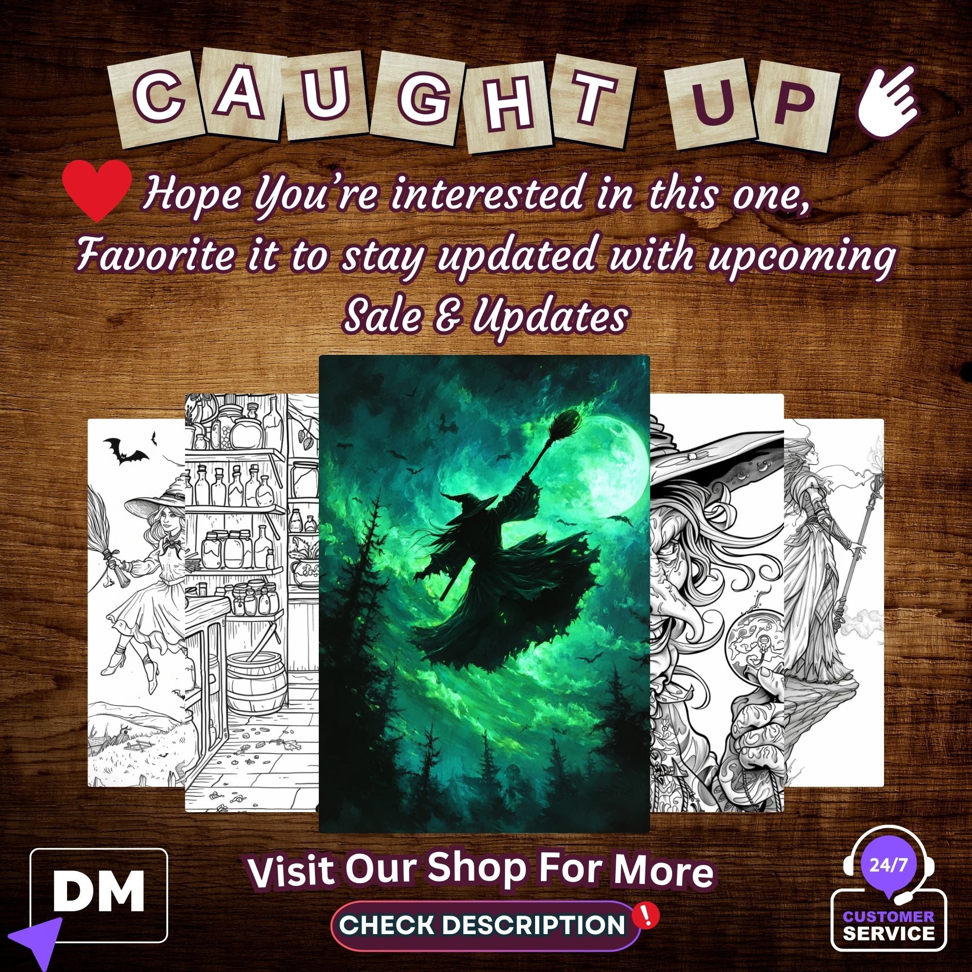 Wicked Witches Coloring Book Pages