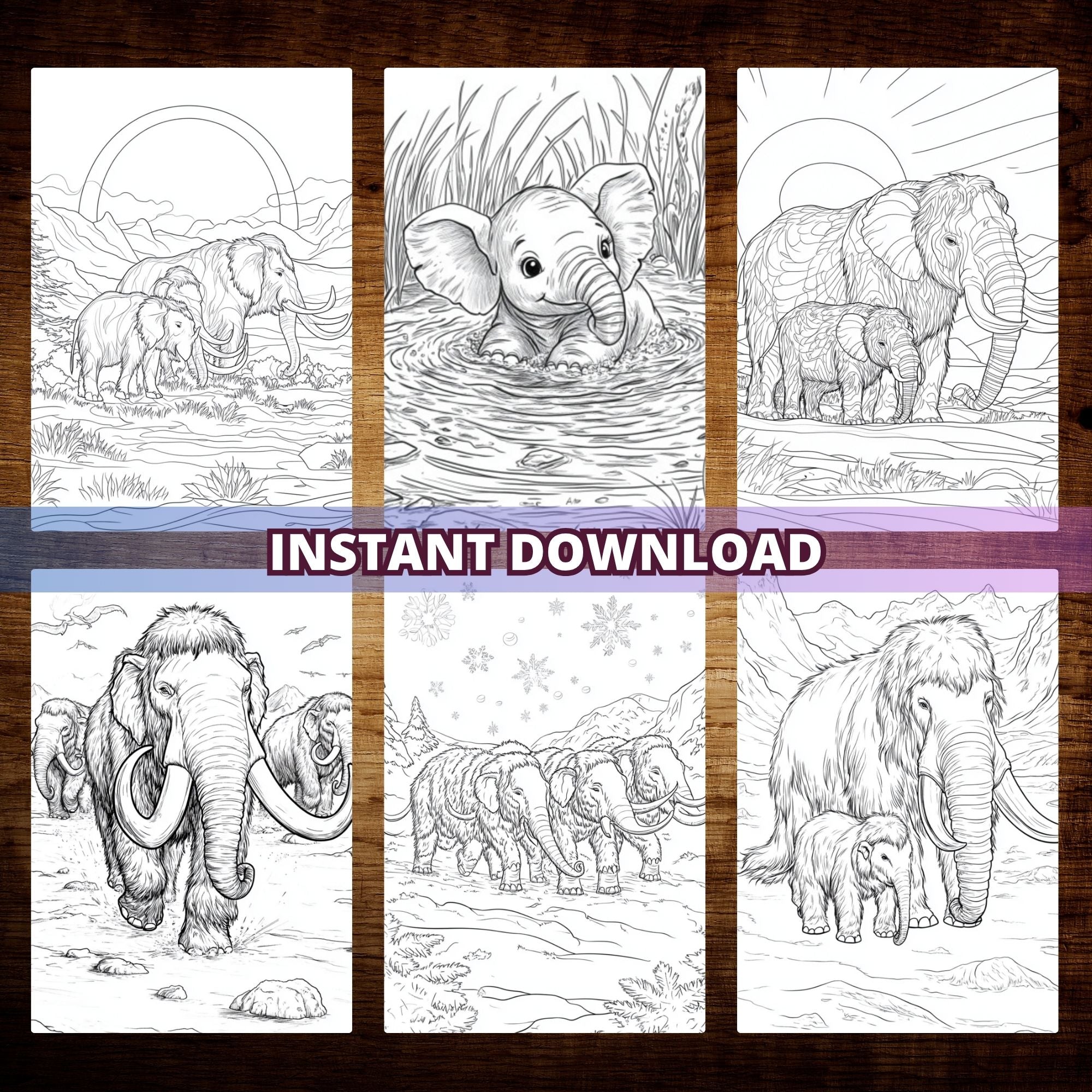 Age Of Mammoth Coloring Pages