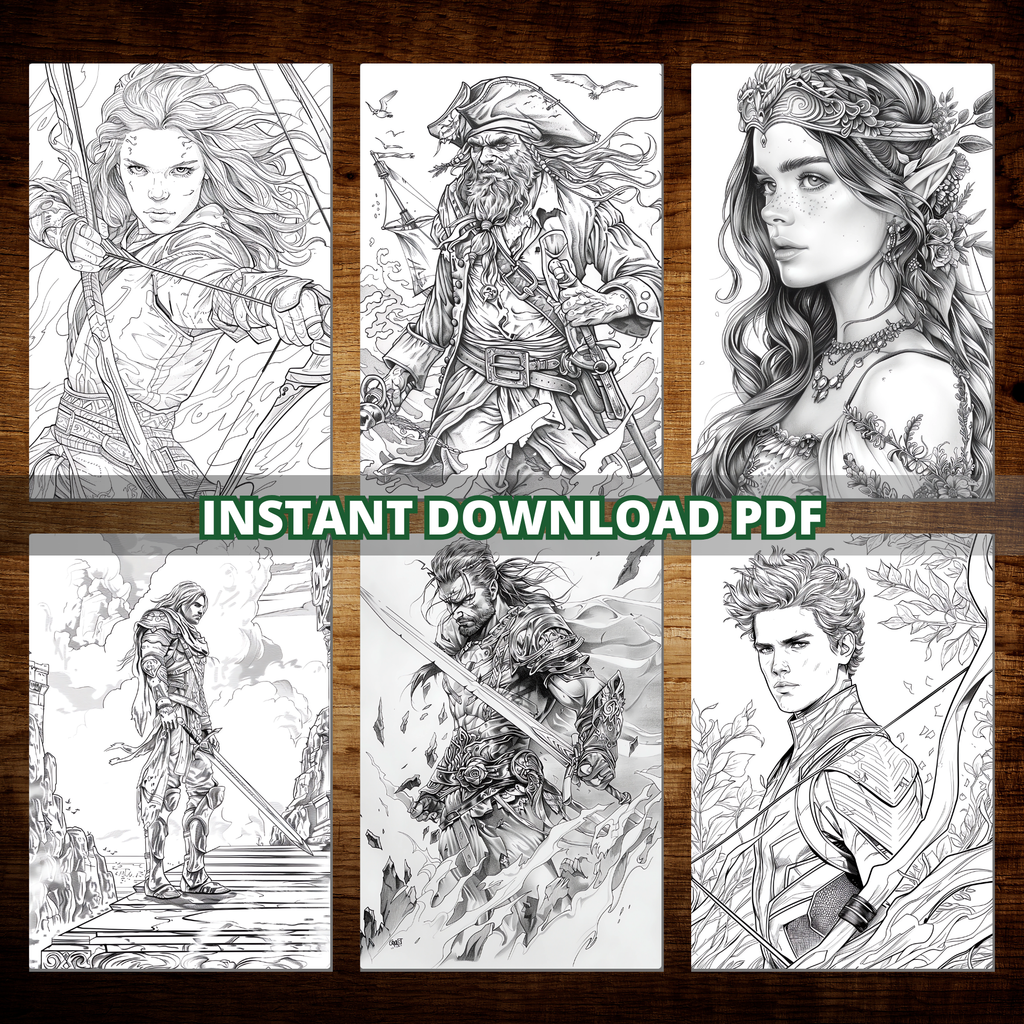 Beast Hunters' Realm Coloring Pages