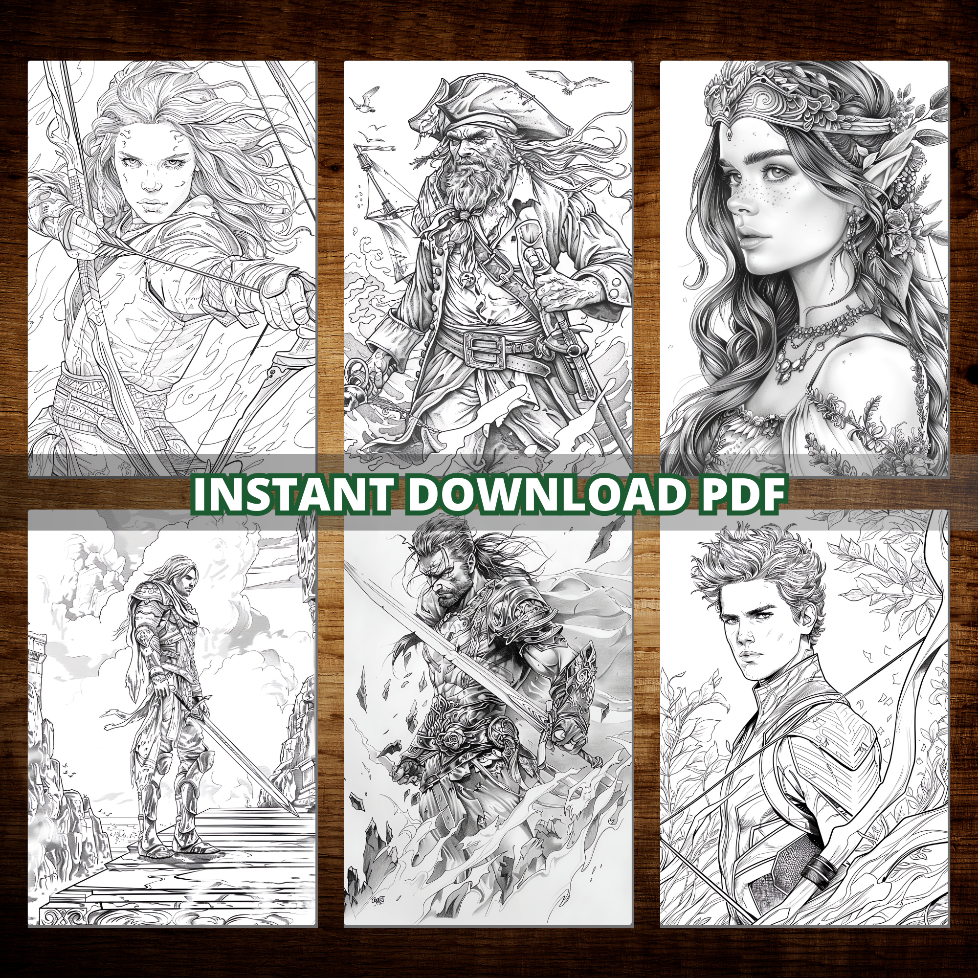 Beast Hunters' Realm Coloring Pages