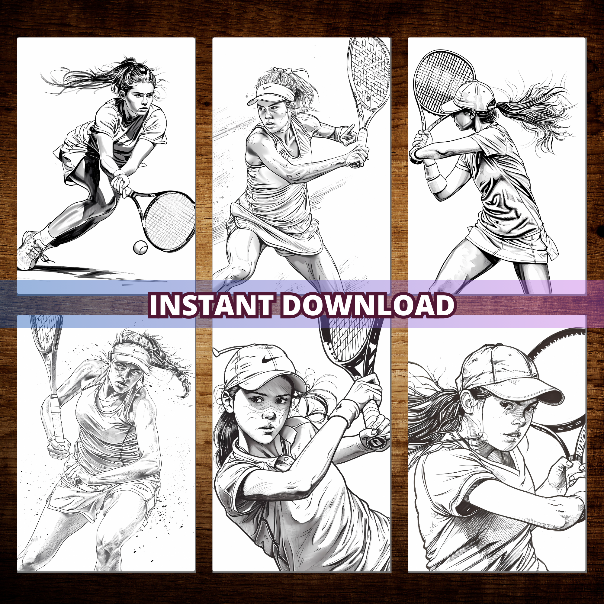 Tennis Girlie Coloring Pages