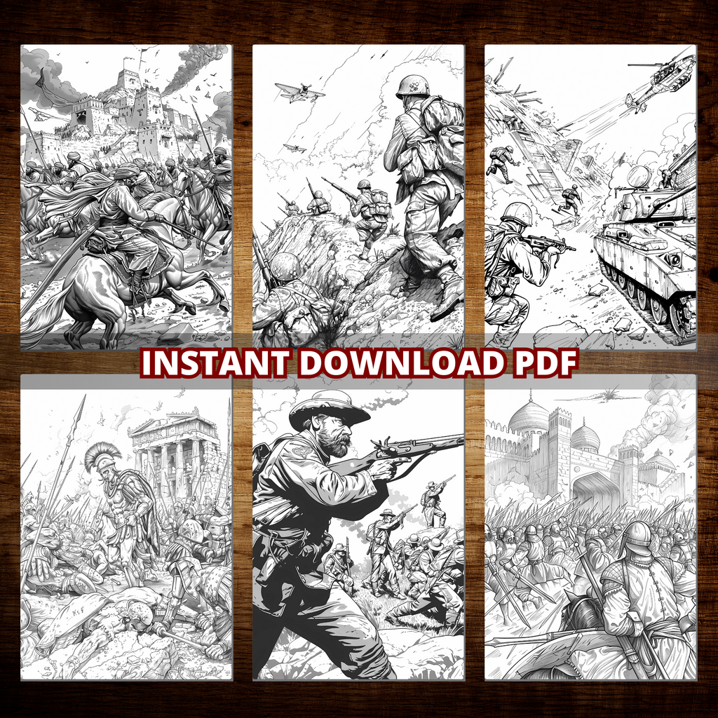 History Wars' Battlefields Coloring Pages