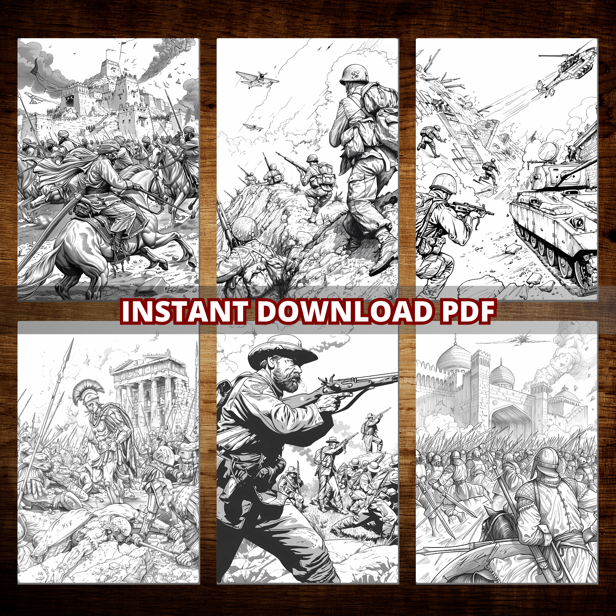 History Wars' Battlefields Coloring Pages