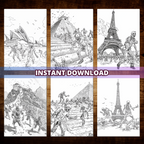 City Of Zombies Coloring Pages