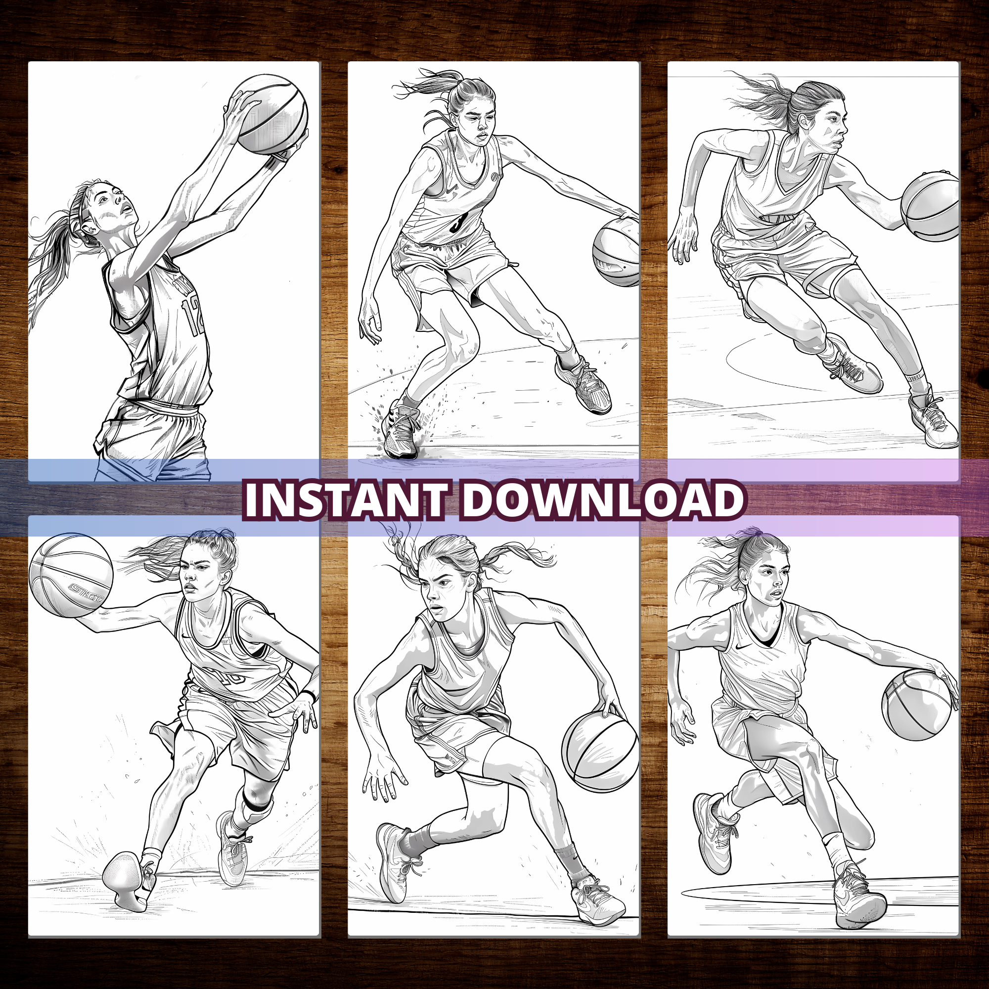 Basketball Girl Coloring Pages