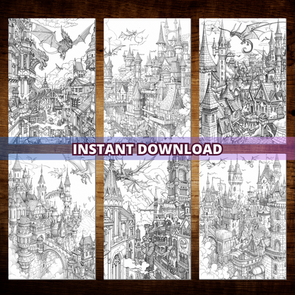 Old City Monsters Coloring Pages Collection