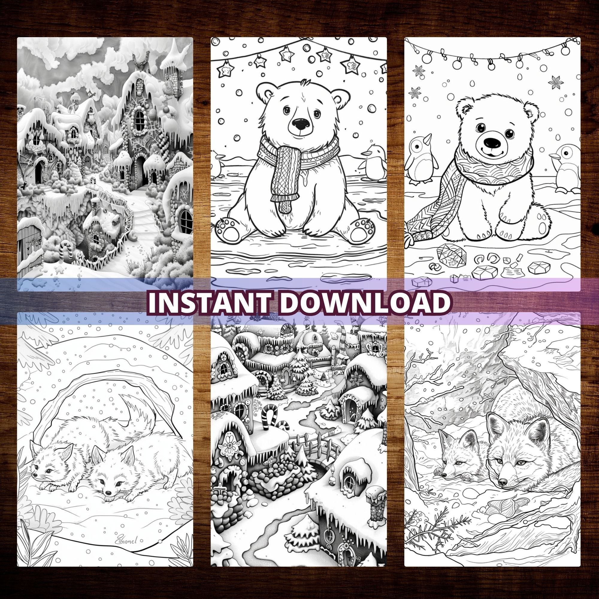 Frosted Fantasies Coloring Pages