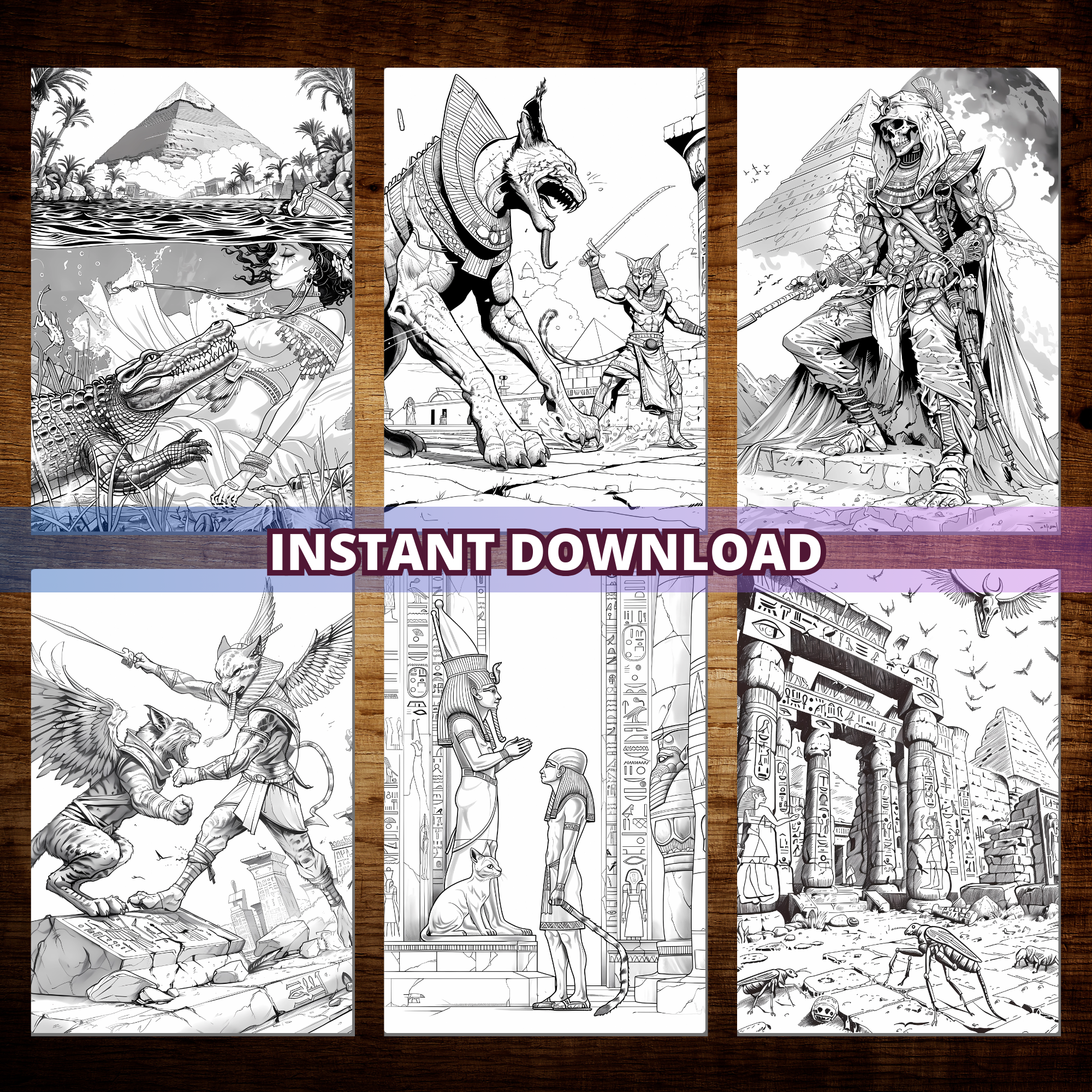 Ancient Egyptian Stories Coloring Pages