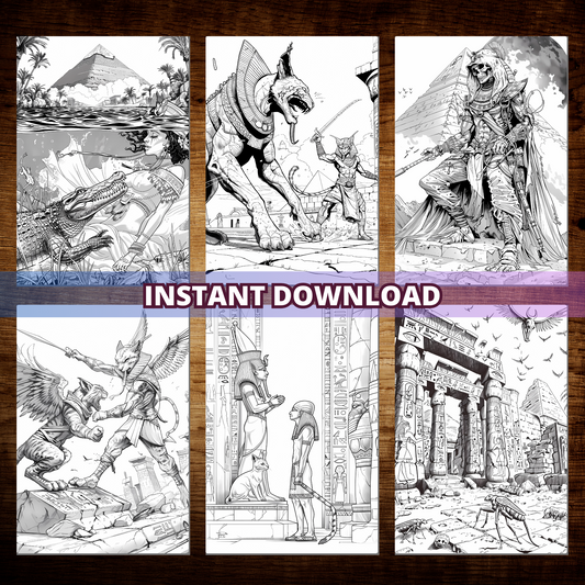 Coloriages d'histoires de l'Égypte ancienne