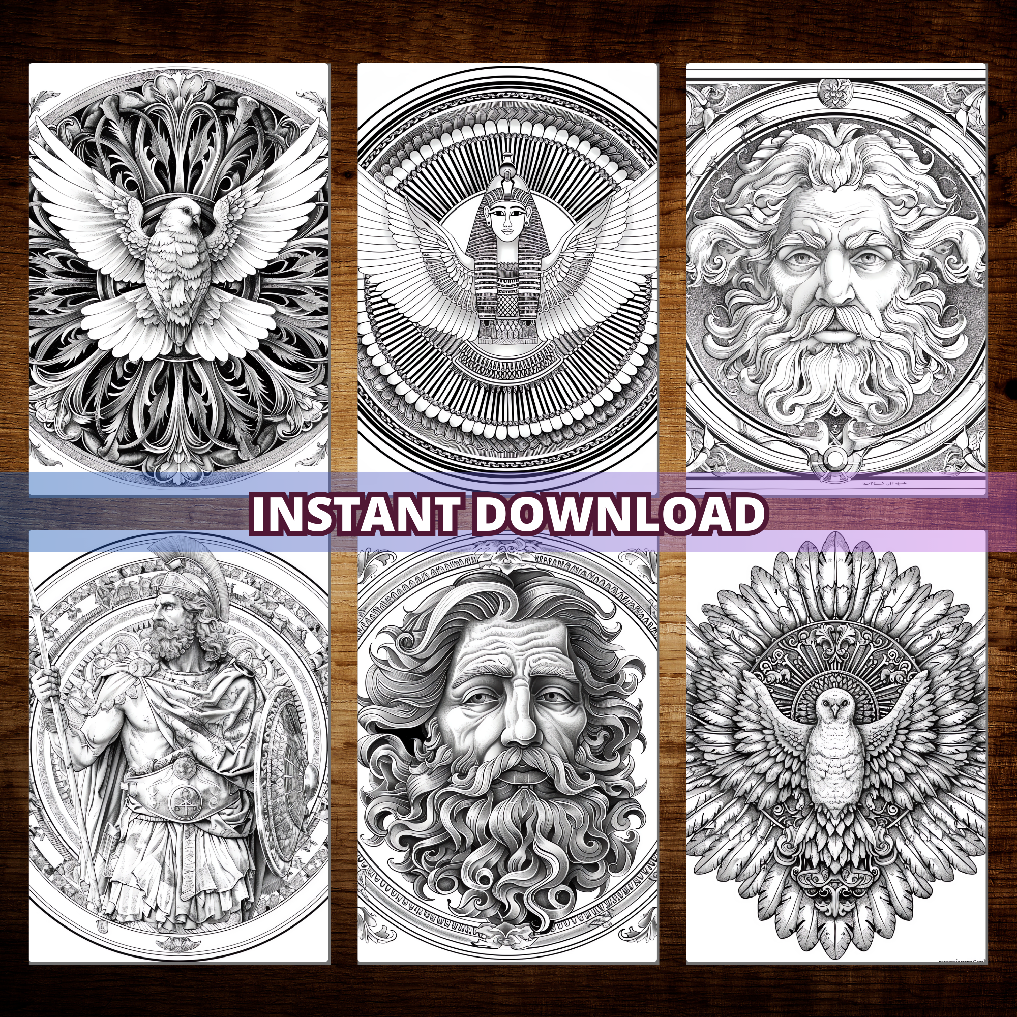 Mandala Gods Coloring Pages