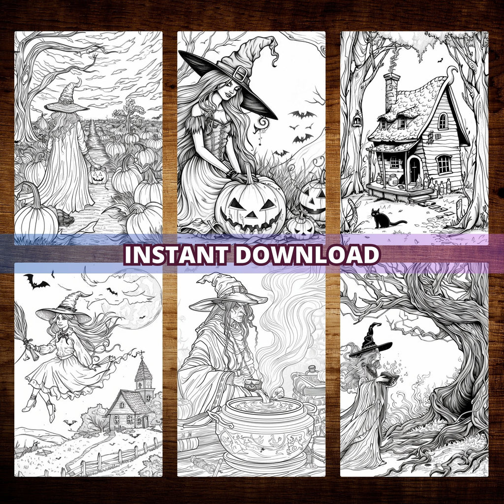 Wicked Witches Coloring Book Pages