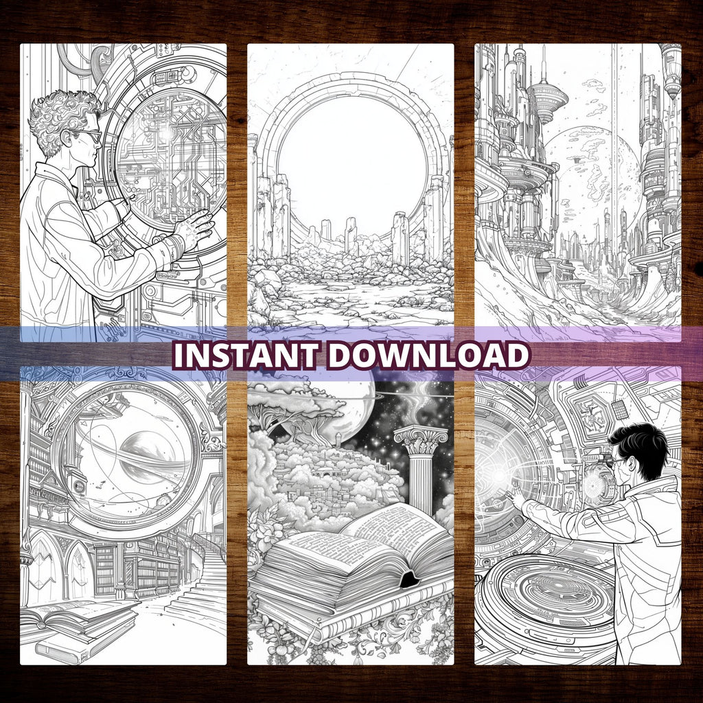 Time Travel Portals Coloring Pages