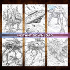 Futuristic Tanks Coloring Pages