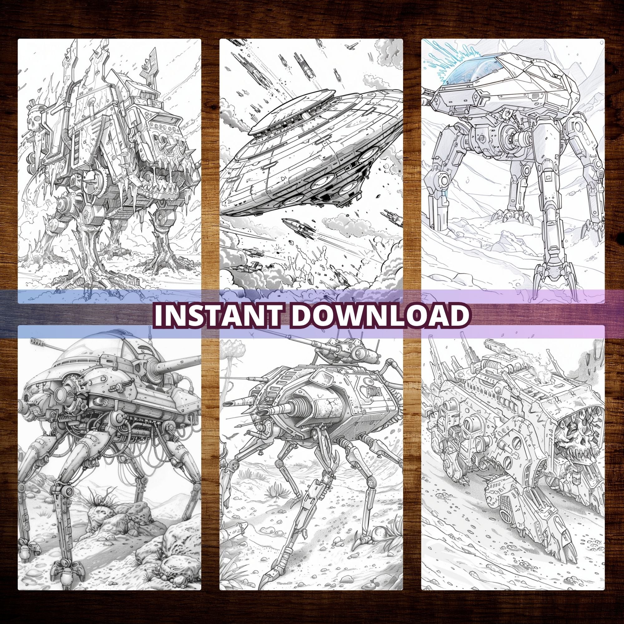 Futuristic Tanks Coloring Pages