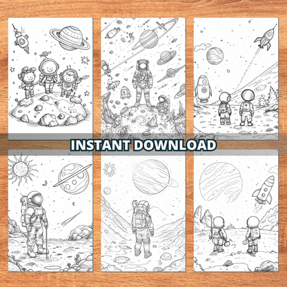 Journey To The Center Of Space Coloring Pages