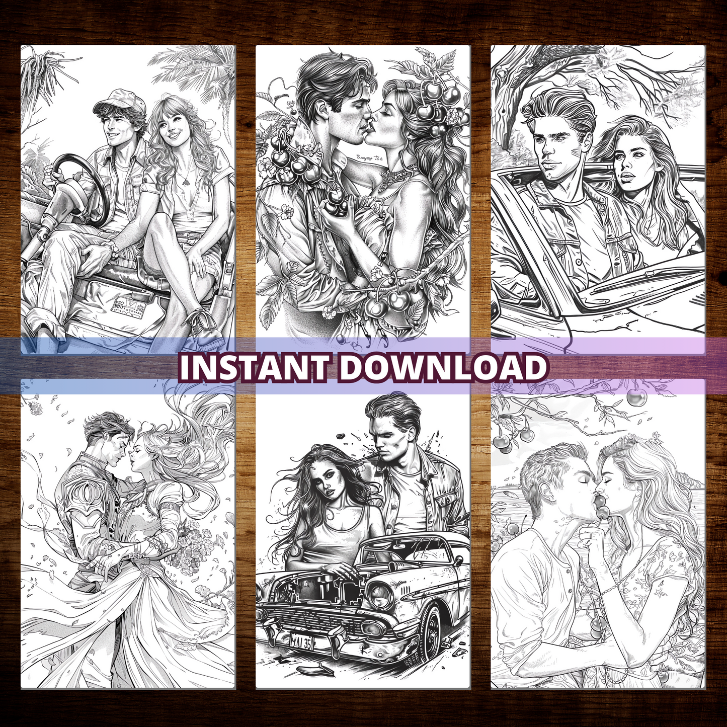 Lovely Couples Coloring Pages