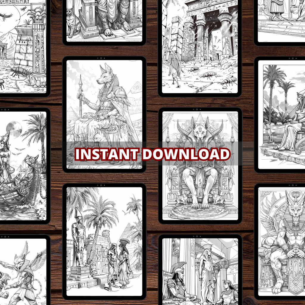 Ancient Egyptian Stories Coloring Pages