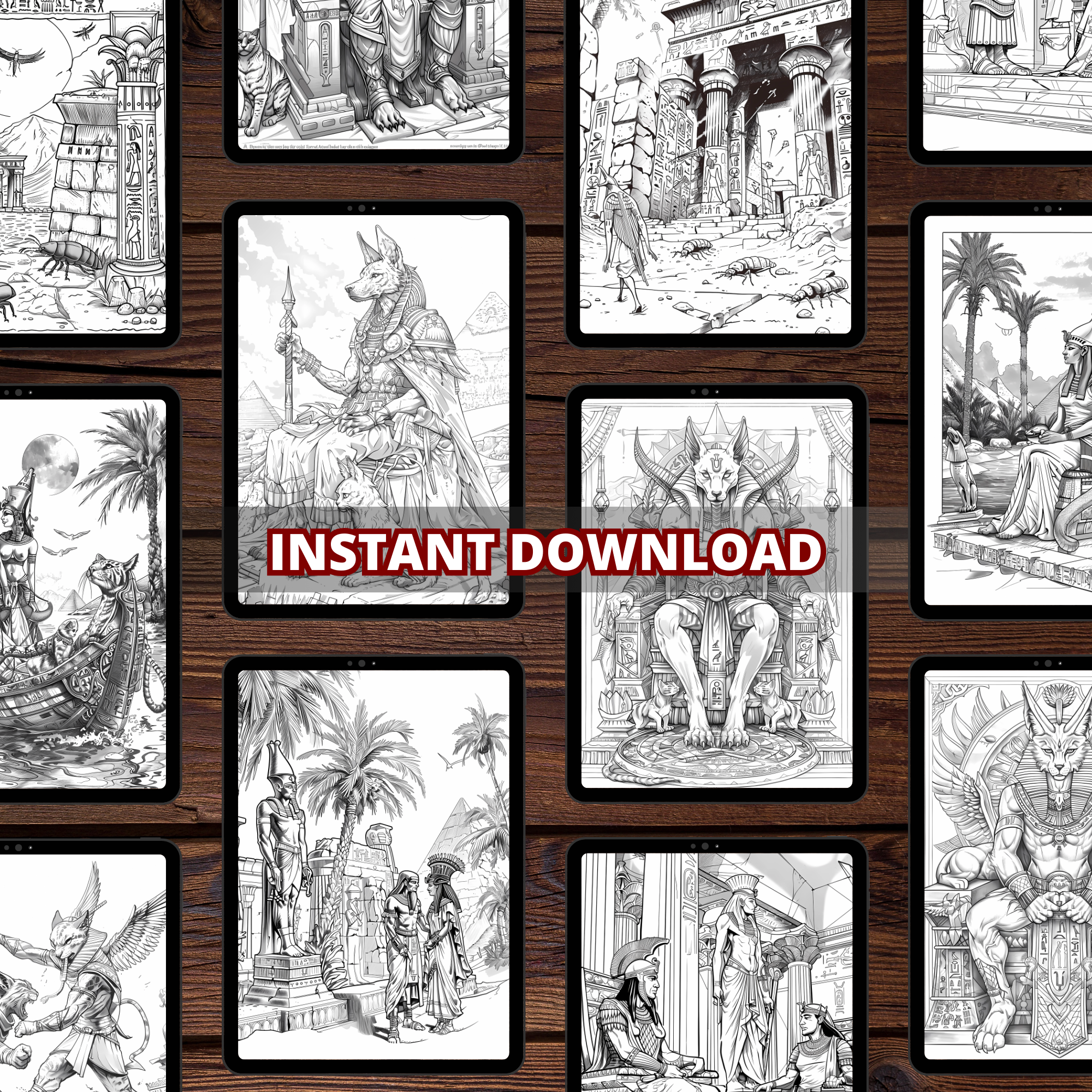 Ancient Egyptian Stories Coloring Pages