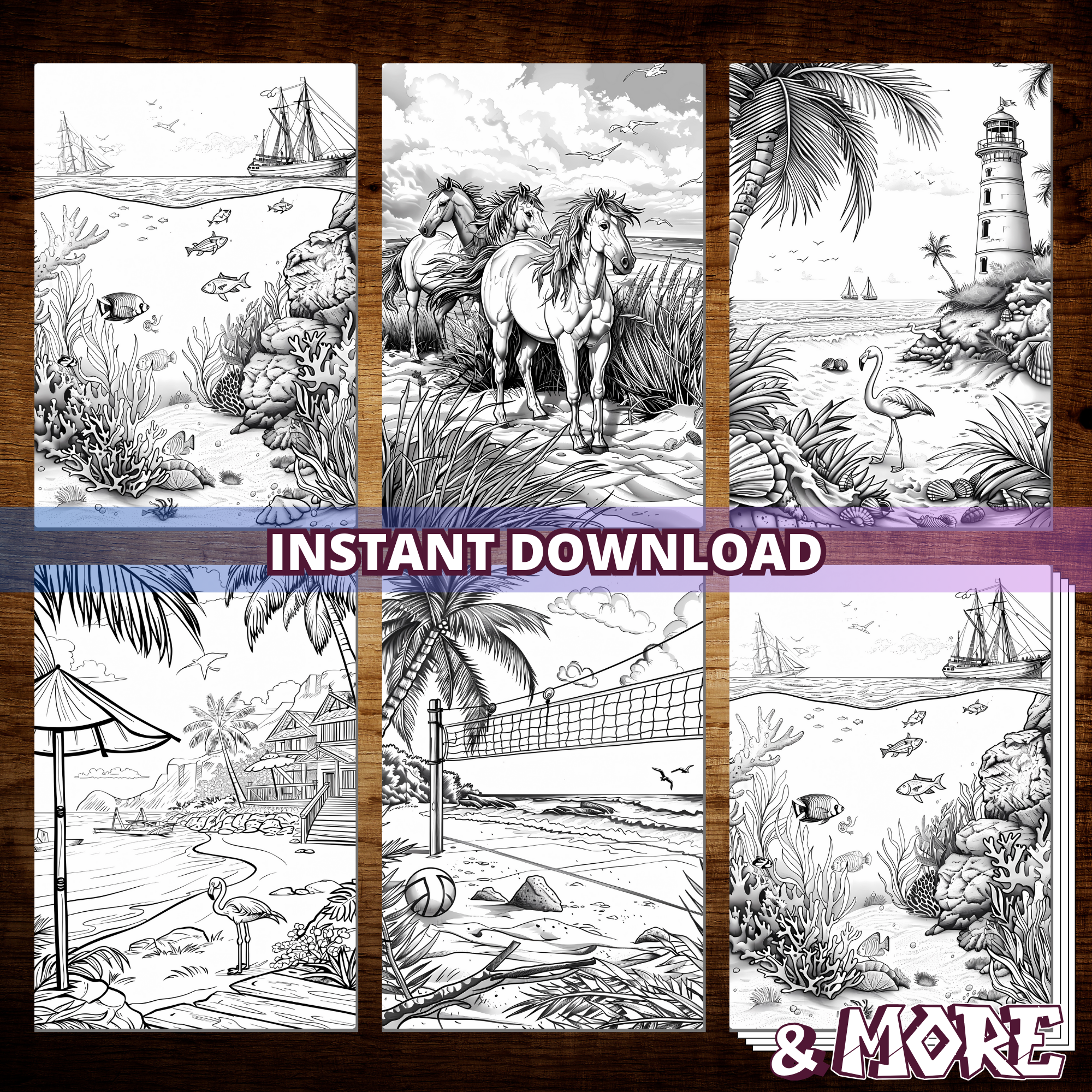 Charming Shores Stories Coloring Pages