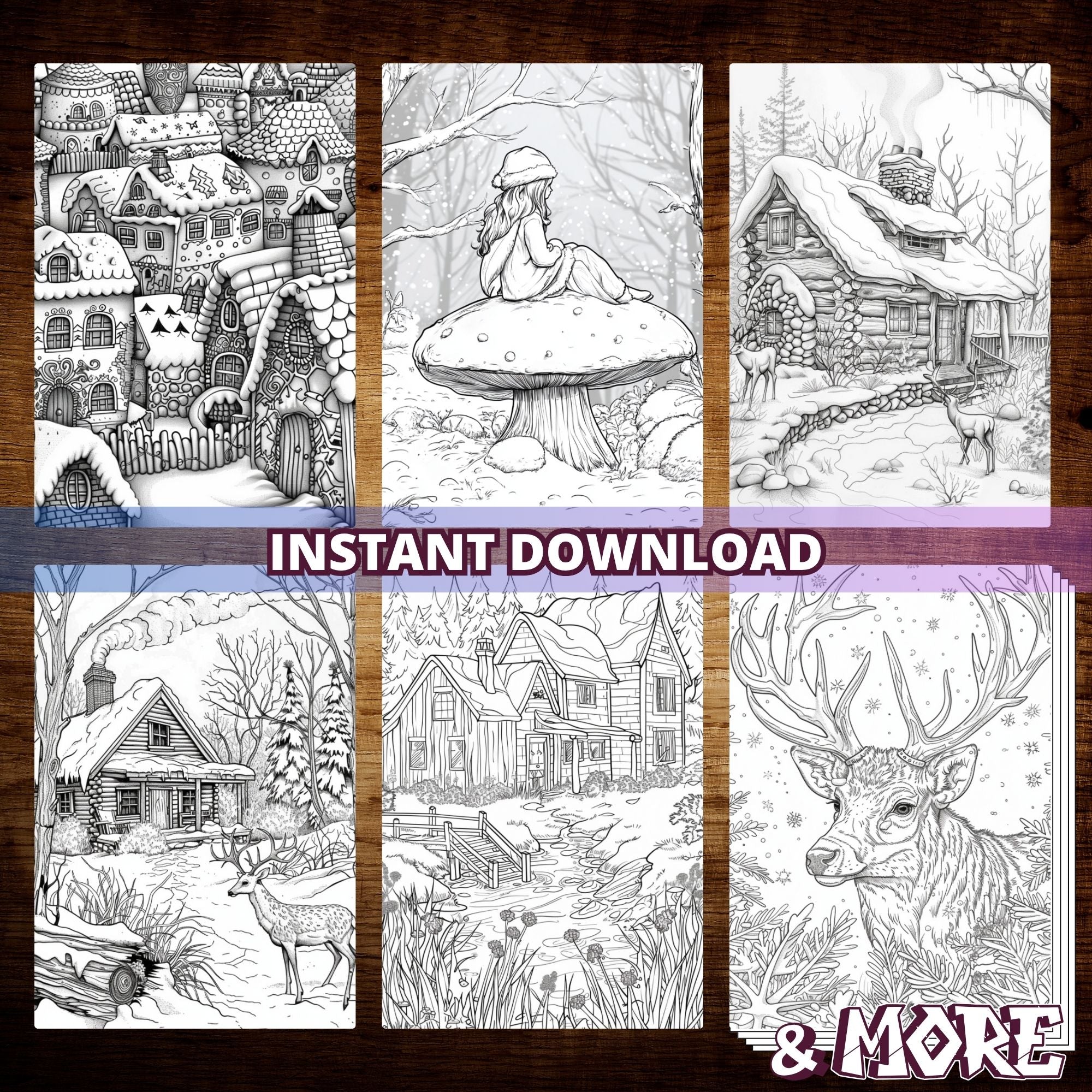 Frosted Fantasies Coloring Pages