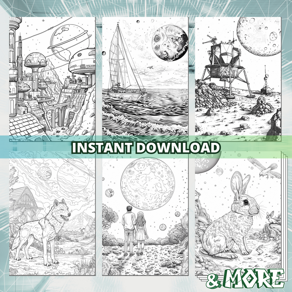 Moon Life Discovery Coloring Pages