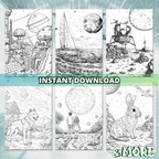 Moon Life Discovery Coloring Pages