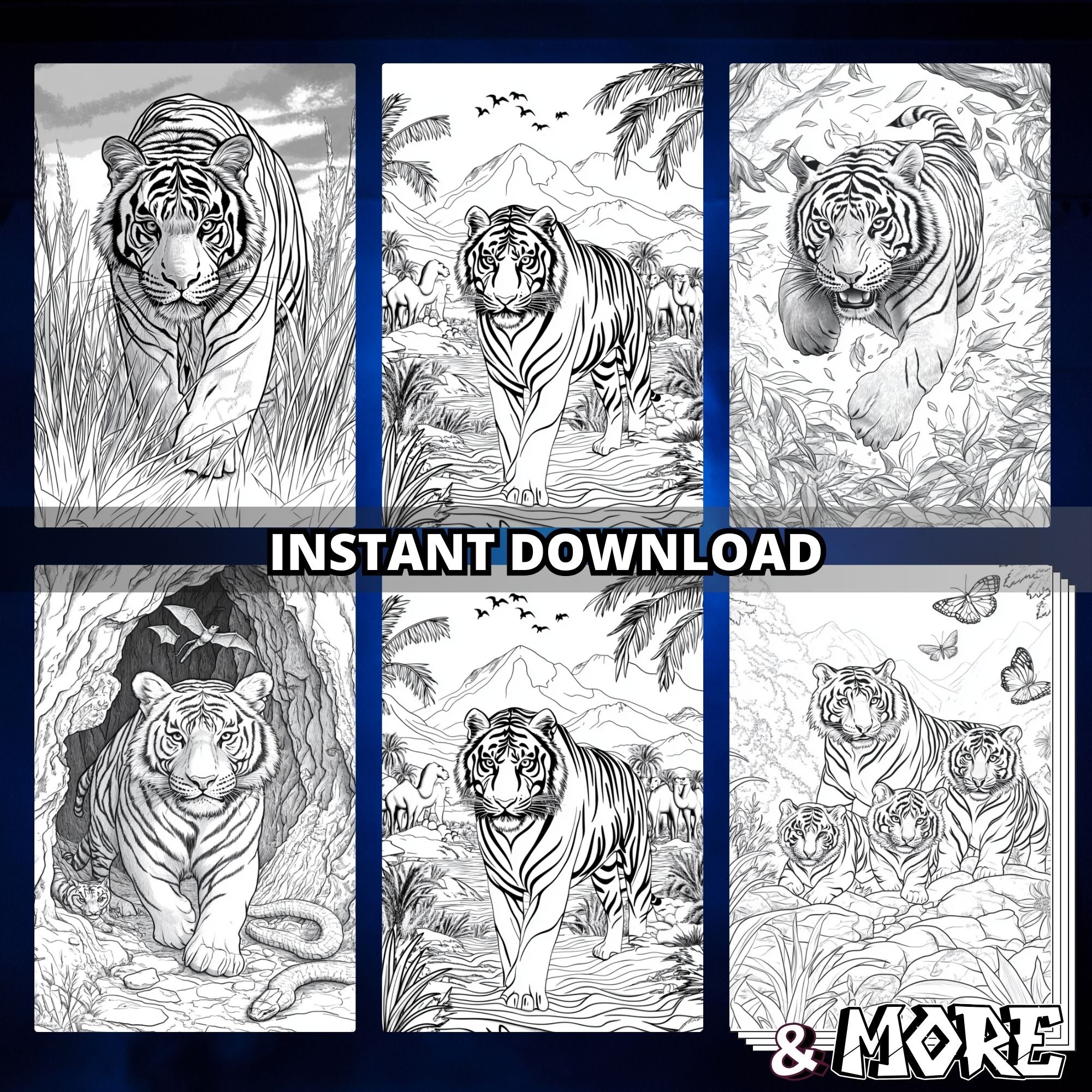 Tigers Coloring Pages