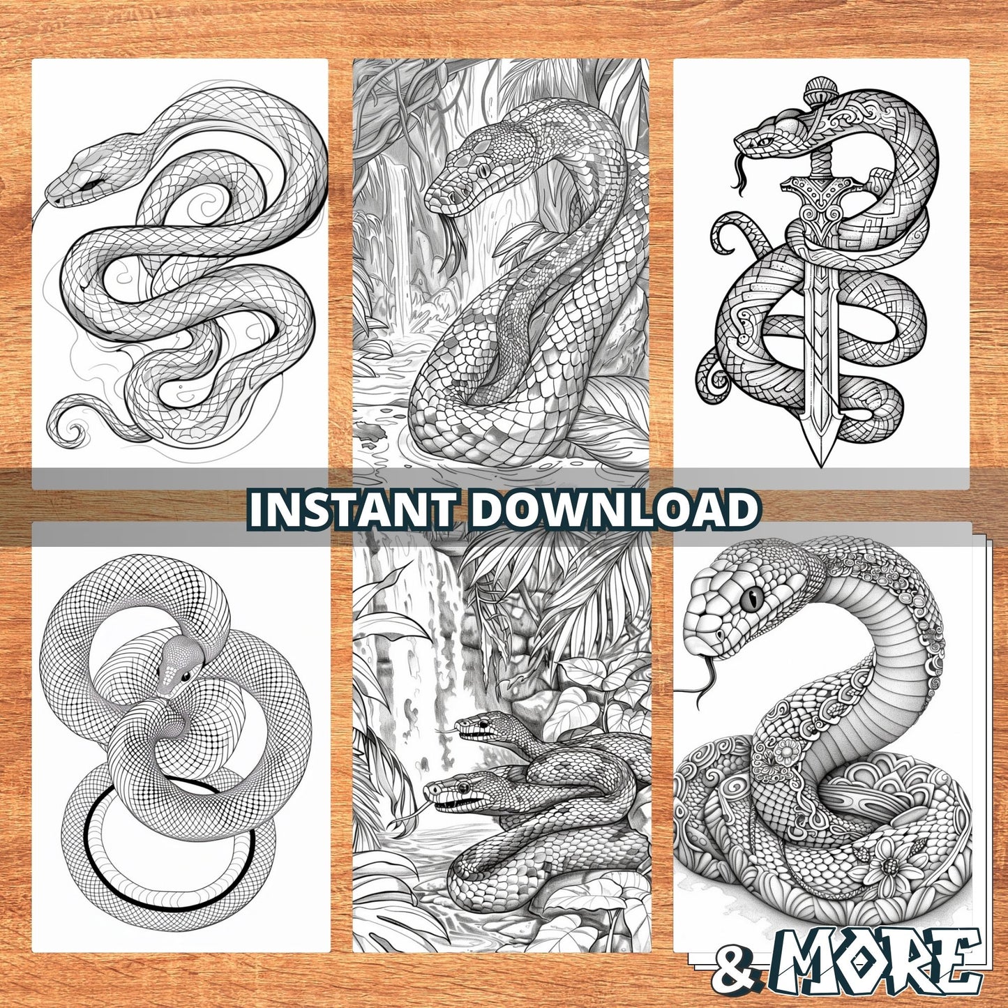 Coloriages de serpents sensationnels